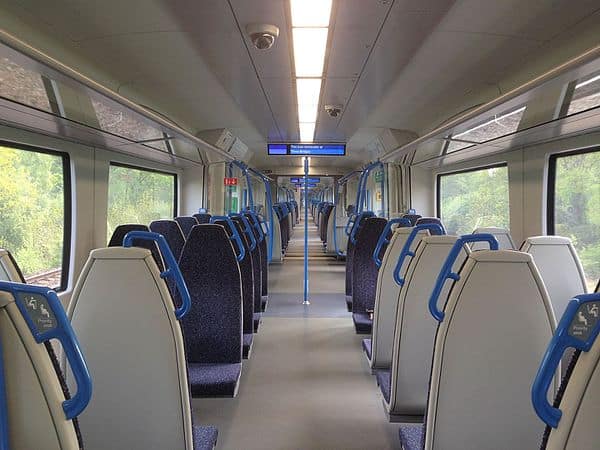 Empty Thameslnk train