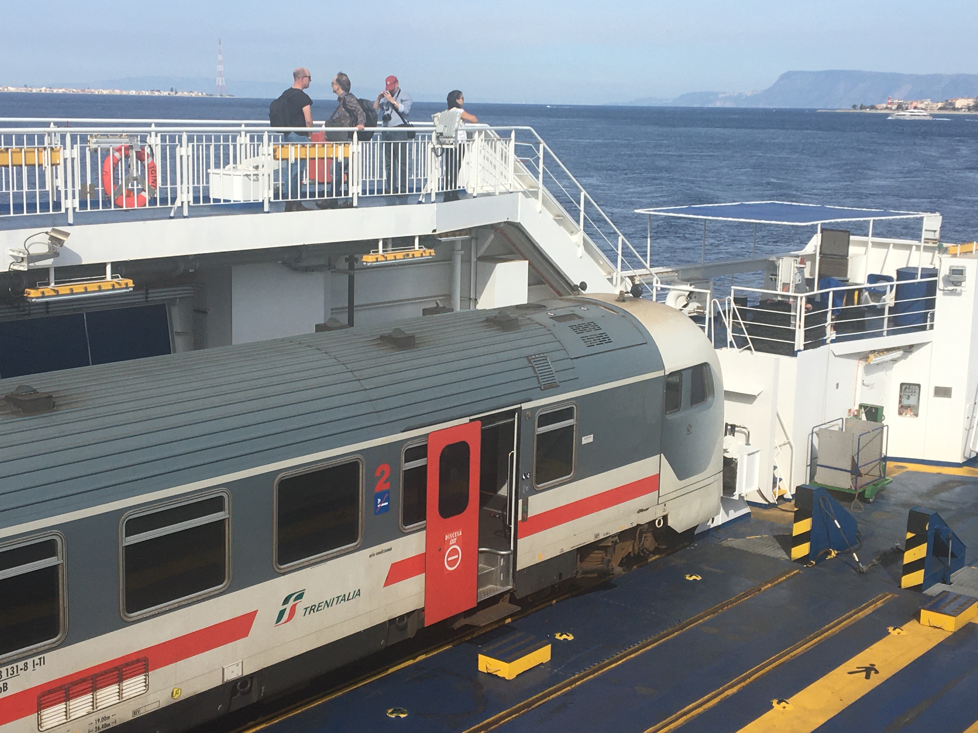 Train on Sicily ferry